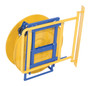 Vestil Steel Wall Mounted Strapping Cart - Yellow
