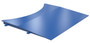 Vestil Steel Approach Ramp - 48 In. x 48 In. 4,000 lb Blue For Use With Model SWA-70