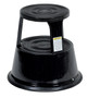Vestil Steel Rolling Step Stool - 17 In. Top Step Height 500 lb - Black