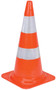 Vestil 100% PVC Heavy Duty Traffic Cone with - 2 Reflectors 27-1/2 In. Height - Orange