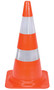 Vestil 100% PVC Heavy Duty Traffic Cone with - 2 Reflectors 27-1/2 In. Height - Orange