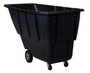 Vestil Plastic Medium Duty Tilt Truck - 1 Cubic Yard 1250 lb - Black