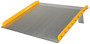 Vestil Aluminum Dock Board Steel Curb - 60 In. x 60 In. 10,000 lb - Silver