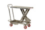 Vestil 304 Stainless Steel Scissor Cart - 1,000 lb - Silver