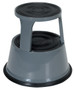 Vestil Steel Rolling Step Stool - 17 In. Top Step Height 500 lb - Gray