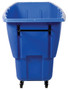 Vestil Plastic Medium Duty Tilt Truck - 1 Cubic Yard 1250 lb - Blue