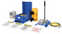 Vestil Steel Hydraulic Hand Pump with Aluminum LED Light Package Trailer Lock System Blue / - Yellow