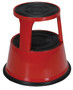 Vestil Steel Rolling Step Stool - 17 In. Top Step Height 500 lb - Red