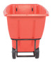 Vestil Plastic Medium Duty Tilt Truck - 1 Cubic Yard 1250 lb - Red