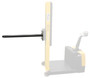 Vestil Steel Counter Balanced Power Lift Paper/Carpet Roll Lifter - 3 In. Diameter Attachment 200 lb - Black