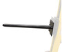 Vestil Steel Counter Balanced Power Lift Paper/Carpet Roll Lifter - 3 In. Diameter Attachment 200 lb - Black