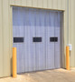 Vestil PVC Vinyl Strip Door - 2/25 In. Standard Overlap Header Mount 96 In. x 72 In. - Clear