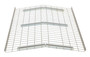 Vestil Steel Pallet Rack Crown Wire Deck - 42 In. x 52 In. 650 lb - Silver