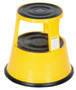 Vestil Steel Rolling Step Stool - 17 In. Top Step Height 500 lb - Yellow