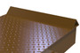 Vestil Steel Wheel Riser With Roll Off Guard - 72 In. x 24 In. x 8 In. 40,000 lb - Brown