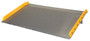 Vestil Aluminum Dock Board Steel Curb - 72 In. x 48 In. 10,000 lb - Silver