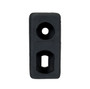 Vestil Rubber Trailer Crane Bumper - 6 In. x 3 In. x 2-7/16 In. - Black