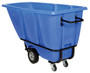 Vestil Plastic Heavy Duty Tilt Truck - 1/2 Cubic Yard 1400 lb - Blue