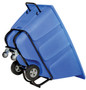 Vestil Plastic Heavy Duty Tilt Truck - 1/2 Cubic Yard 1400 lb - Blue