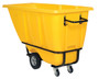 Vestil Plastic Heavy Duty Tilt Truck - 1/2 Cubic Yard 1400 lb - Yellow