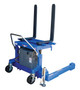 Vestil Steel Tilt Master Straddle DC Powered - 12 Volt 2,000 lb - Blue