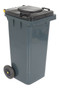 Vestil High Density Polyethylene - 32 Gallon Trash Can - Gray