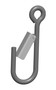 Machining & Welding 5/8 IN 9 IN 1000 LB Latching J-Hook
