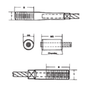 Machining & Welding 5/8 in Wire Rope Ferrule, Carbon Steel