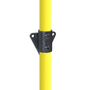 Safety Rail Co. Modular Galvanized Pipe Fitting, Wall Flange, 3 Hole, 1-1/2 in