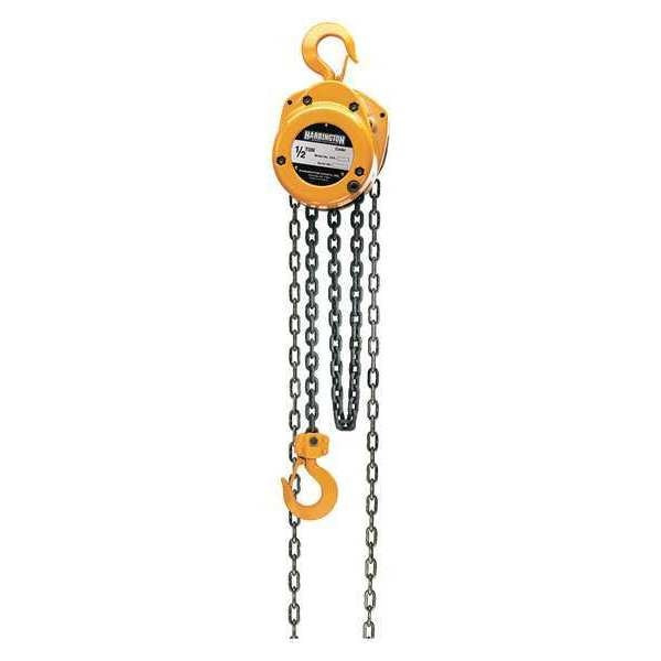 HARRINGTON CF Hand Chain Hoist 15' Lift-Capacity 1/2 Tons CF005 Hand Chain Hoist