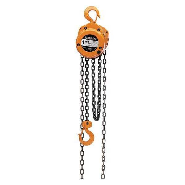 CF Hand Chain Hoist 20' Lift-Capacity 1 Tons CF010 Hand Chain Hoist HARRINGTON