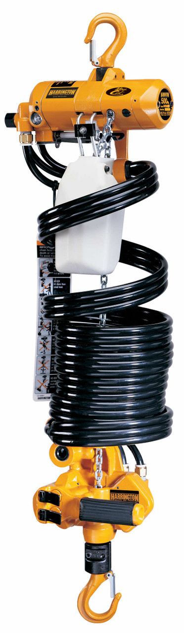 AH Mini Cat Air Hoist 13' Lift-Capacitie -500 lb. AH500M Air Powered Hoist HARRINGTON