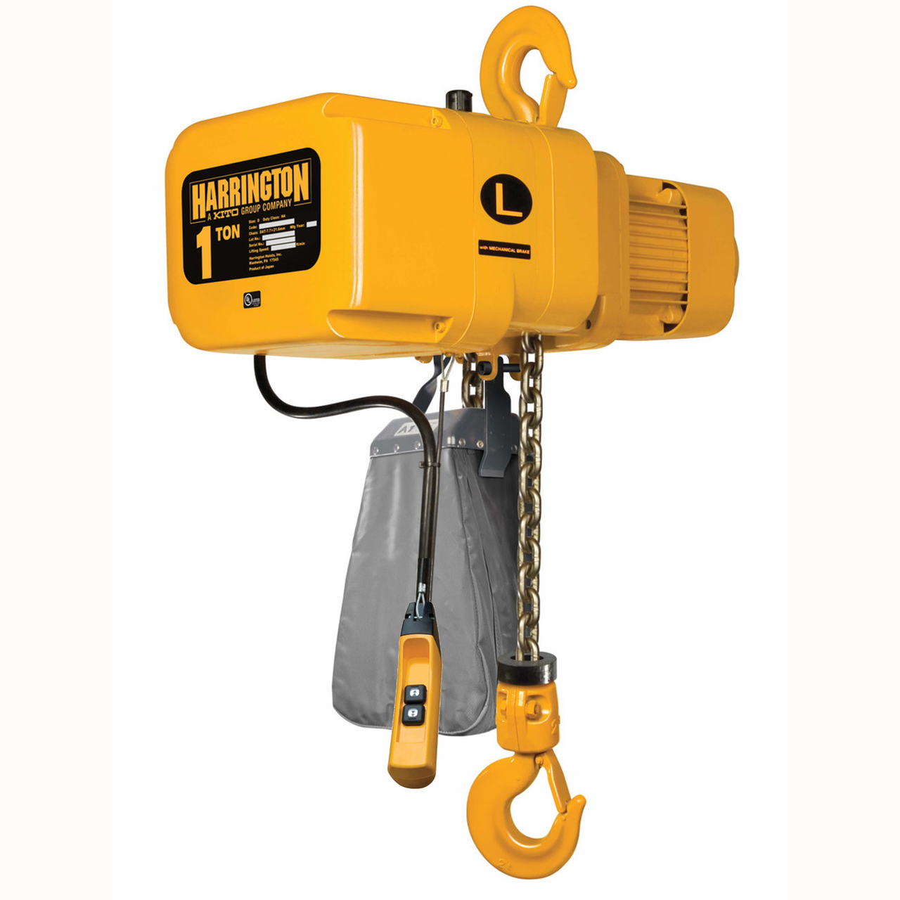 ER Electric Chain Hoist 10' Lift-Capacity 1/8 Ton ER001H Electric Chain Hoist HARRINGTON