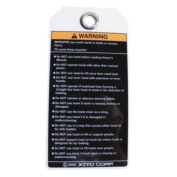 Harrington Hoist Tag