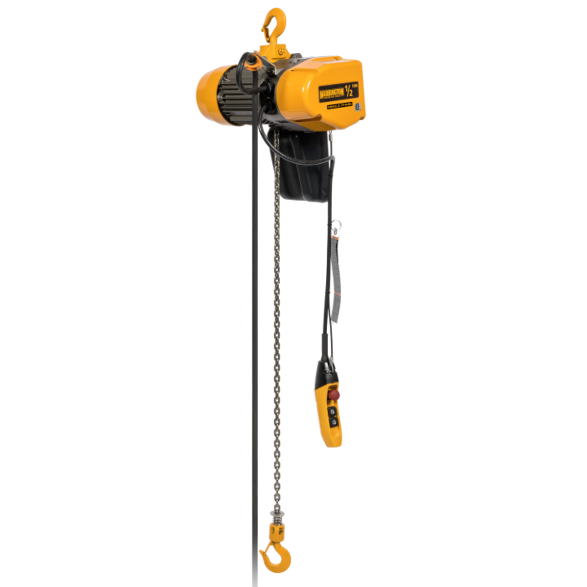 Harrington SEQ Series Single-Phase Hoist Dual Speed VFD - 1/4 Ton - 10 ft Lift