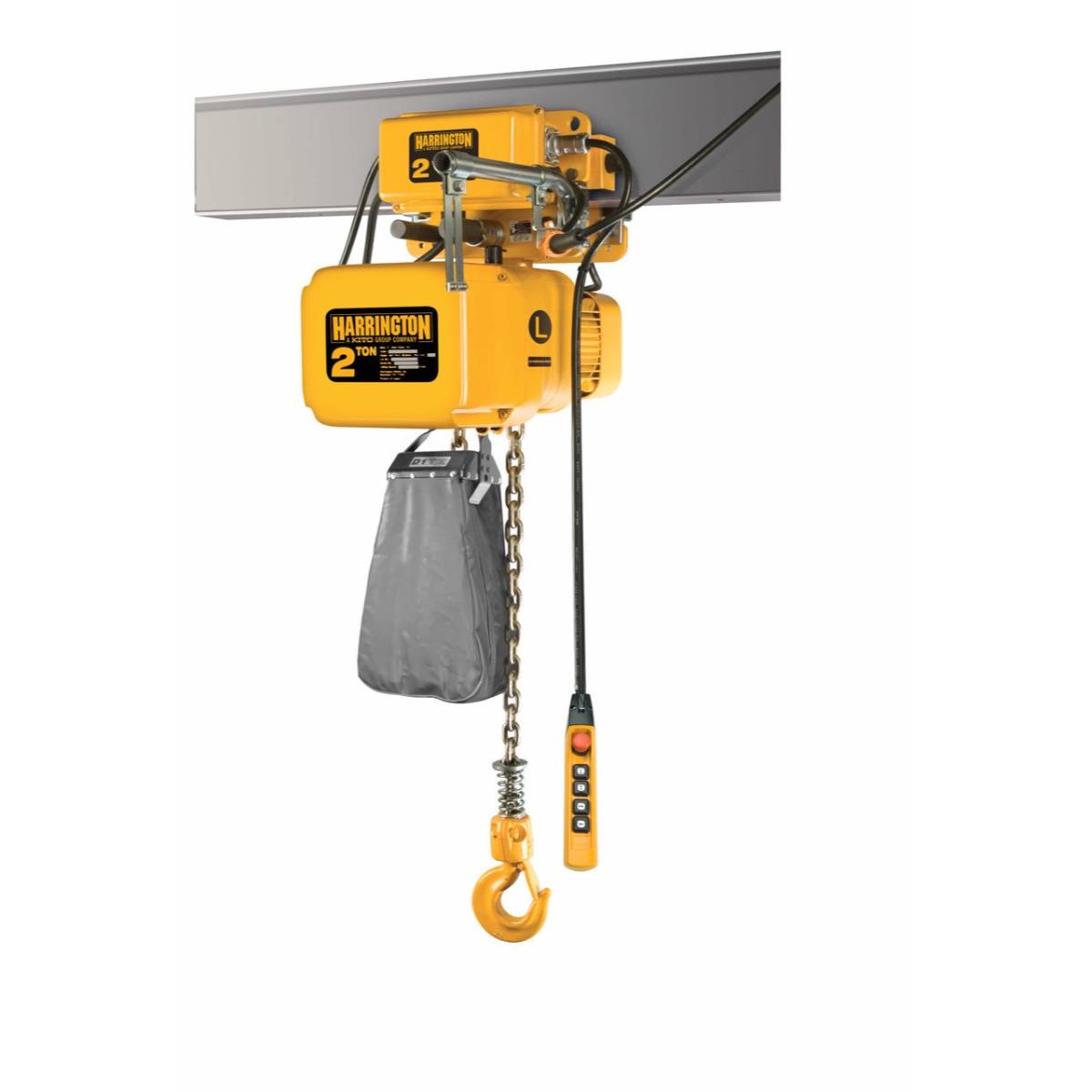NERM Electric Chain Hoist Motorized Trolley Lift-Capacity 1/8-20 TonsNERM003S-L/S Electric Chain Hoist with Motorized Trolley HARRINGTON