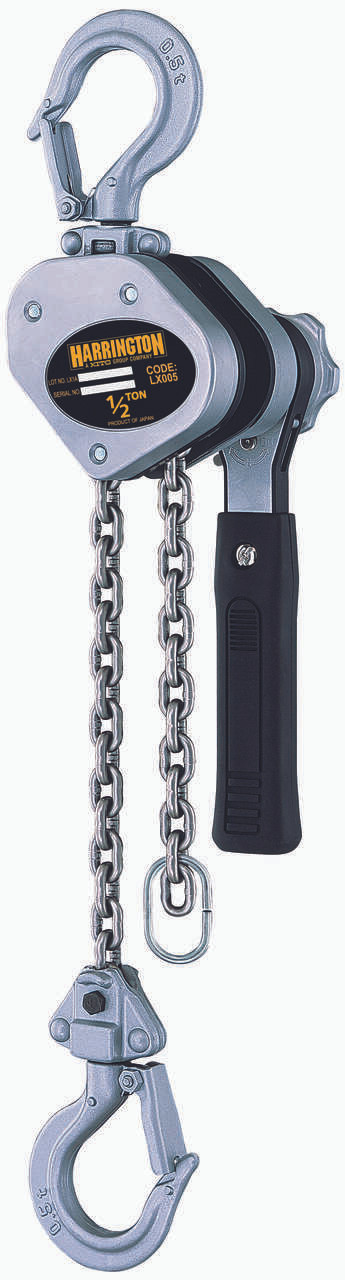 HARRINGTON LX Lever Hoist 5' Lift-Capacity 1/2 Ton LX005 Lever Hoist HARRINGTON LX Lever Hoist 5' Lift-Capacity 1/2 Ton LX005 Lever Hoist