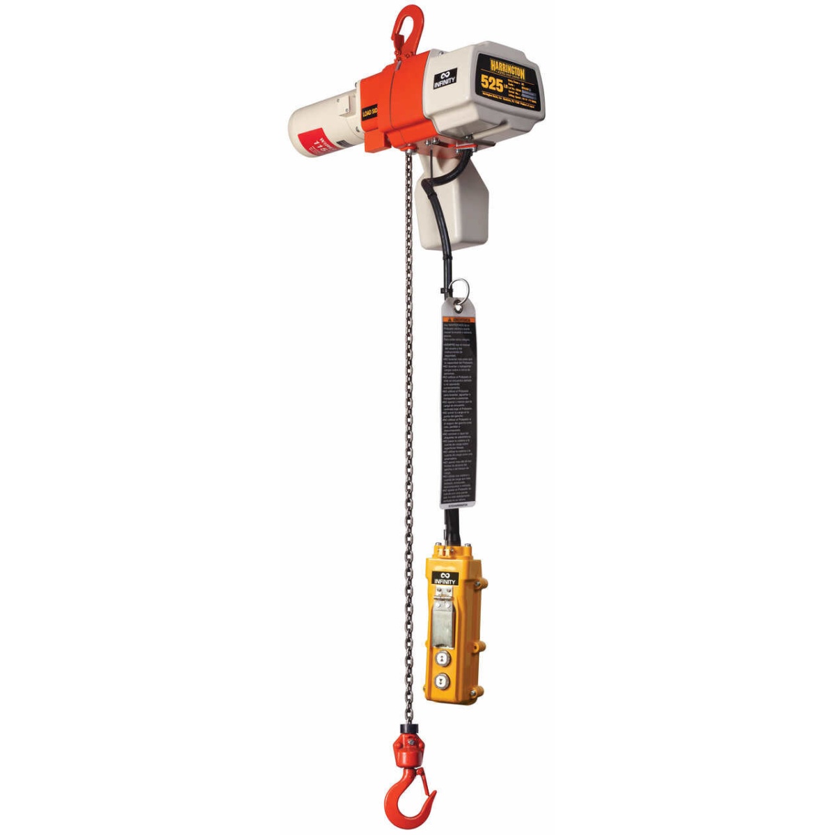 ED-DSA Dual Speed Infinity Electric Chain Hoist 10' Lift-Capacity 125 lb.ED125DSA Electric Chain Hoist HARRINGTON