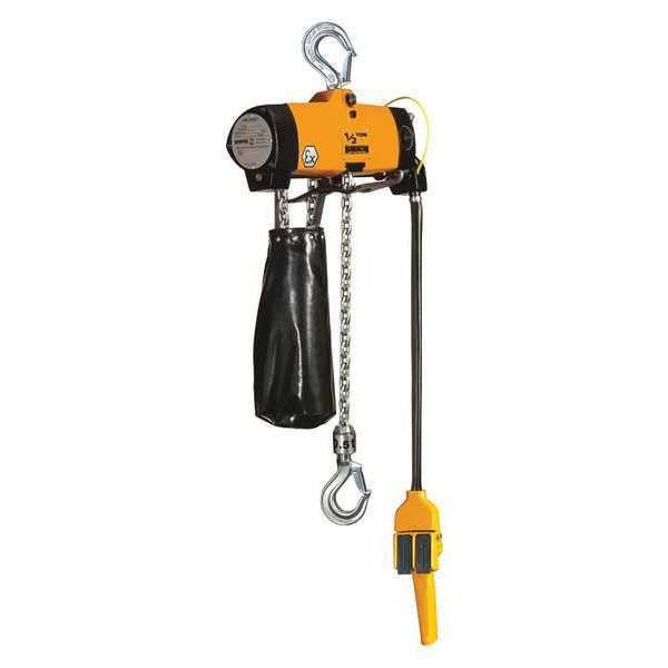 TCL Lube Free Air Hoist 10' Lift-Capacity 1/2 Tons TCL500P Air Hoist HARRINGTON