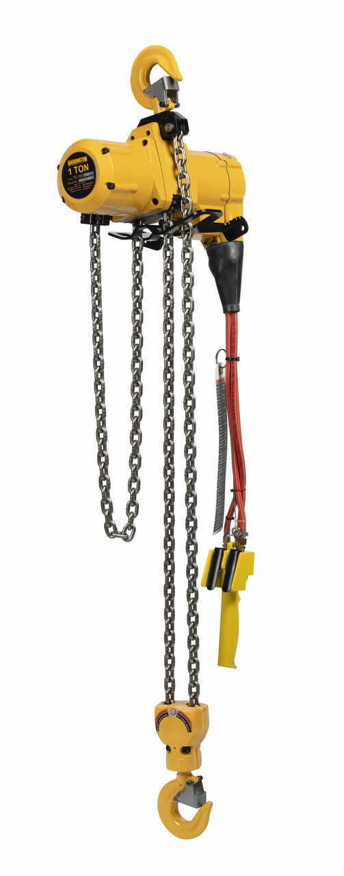 TCL Lube Free Air Hoist 10' Lift-Capacity 1 Ton TCL1000P-2 Air Hoist HARRINGTON TCL Lube Free Air Hoist 10' Lift-Capacity 1 Ton TCL1000P-2 Air Hoist HARRINGTON