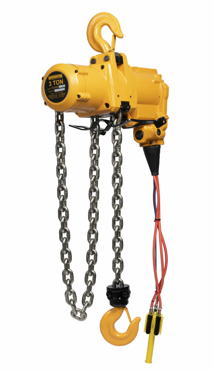 TCK Air Hoist 10' Lift-Capacity 3 Ton TCK3000-C Air Hoist T HARRINGTON TCK Air Hoist 10' Lift-Capacity 3 Ton TCK3000-C Air Hoist T HARRINGTON