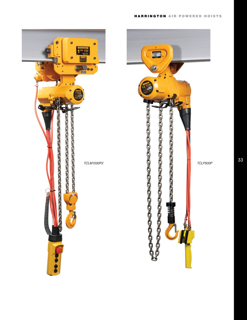 TCLM Lube Free Air Hoist with Air Trolley 10' Lift-Capacity 3 Tons TCLM3000P Air Hoist with Air Trolley T HARRINGTON TCLM Lube Free Air Hoist with Air Trolley 10' Lift-Capacity 3 Tons TCLM3000P Air Hoist with Air Trolley T HARRINGTON