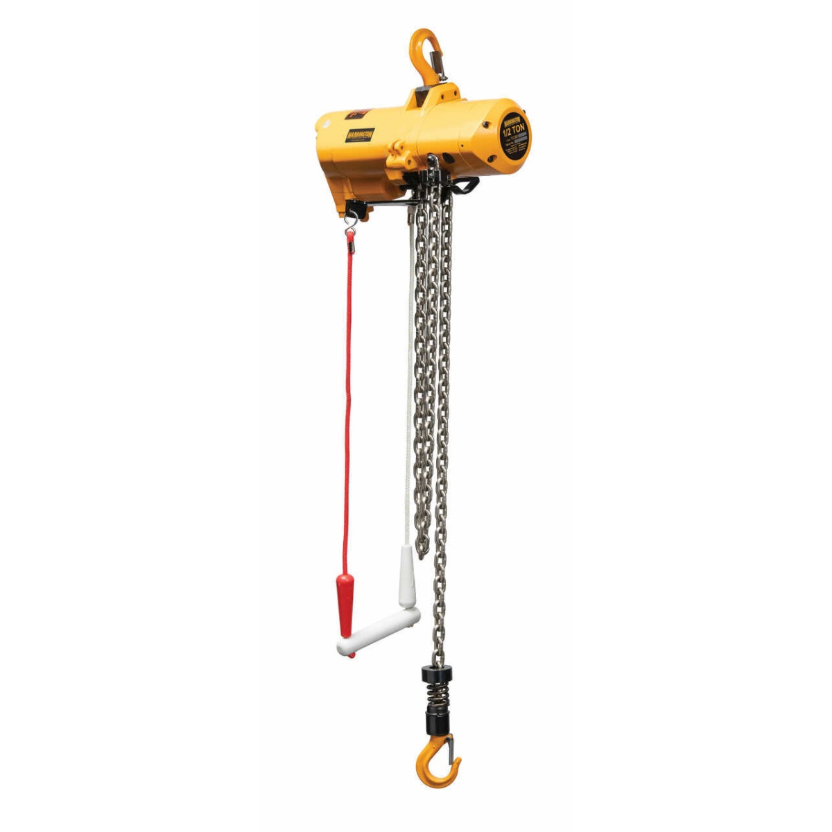 ERP Electric Chain Hoist with Push Trolley 15' Lift-Capacity 1/4 Tons ERP003H Electric Chain Hoist with Push Trolley HARRINGTON