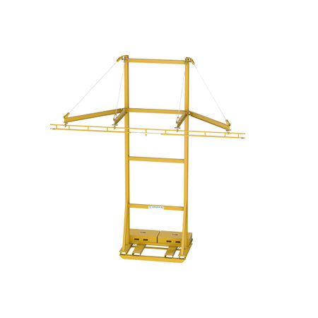 Rigid Lifelines Standard Griffin Skidded System, 2-Person, 20 ft Track, 14 ft Arm Reach