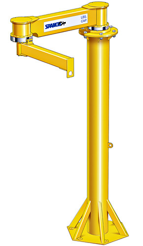 ARTICULATING JIB, FREESTANDING 250 LBS (INDOOR), Capacity: 250 lbs, Span: 16'-0'', Hook Height: 14'-0", Inner Arm Length: 8'-6, Outer Arm Length: 7' - 6'', 402M-16-14-250 ARTICULATING JIB, FREESTANDING 250 LBS (INDOOR), Capacity: 250 lbs, Span: 16'-0'', Hook Height: 14'-0", Inner Arm Length: 8'-6, Outer Arm Length: 7' - 6'', 402M-16-14-250