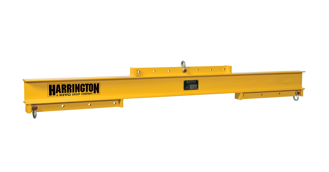 Below The Hook, Capacity 5 Ton, Max. Spread 10 ft, Min. Spread 5 ft., Bail Adjustment 40, Headroom 21, HUNVB-5-10, Harrington