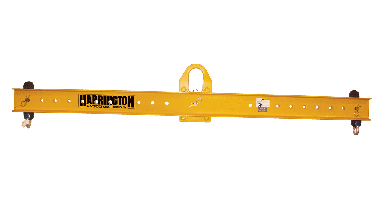 Below The Hook, Capacity 1.25, Max. Spread 6 ft., Min. Spread 3 ft., Headroom 13.5, HALB-1.25-6, Harrington Below The Hook, Capacity 1.25, Max. Spread 6 ft., Min. Spread 3 ft., Headroom 13.5, HALB-1.25-6, Harrington