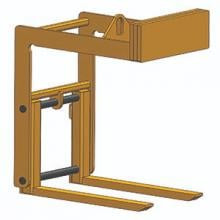 Below The Hook, Capacity 5 Ton, Fork Length 548, Fork Width 5, Fork Height 3, HPLAF-5-48, Harrington