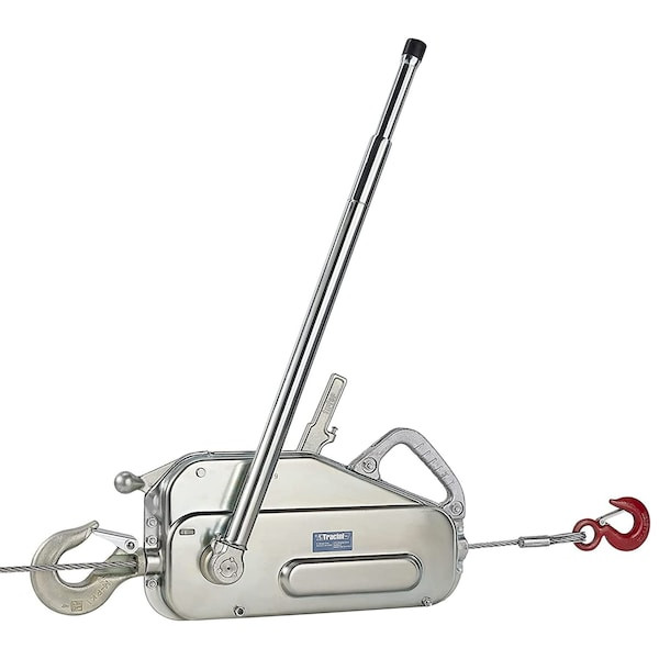 Tractel Griphoist Manual Wire Rope Hoist, 2 Ton (4,000 lb.), 60 ft. Lift, TU28