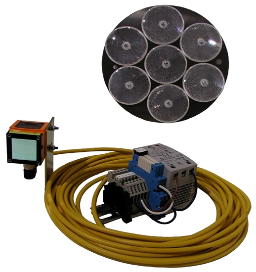 Crane Anti-Collision System, Two-Event, Laser Optic Sensor, Model No. CAS-2L100 Crane Anti-Collision System, Two-Event, Laser Optic Sensor, Model No. CAS-2L100